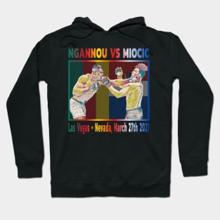 Ngannou Vs Miocic Flags Colors Hoodie